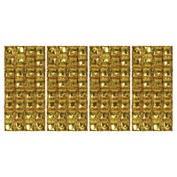 Bulk Gold Foil Balloon Backdrops (12 Pkgs Per Case) by Beistle