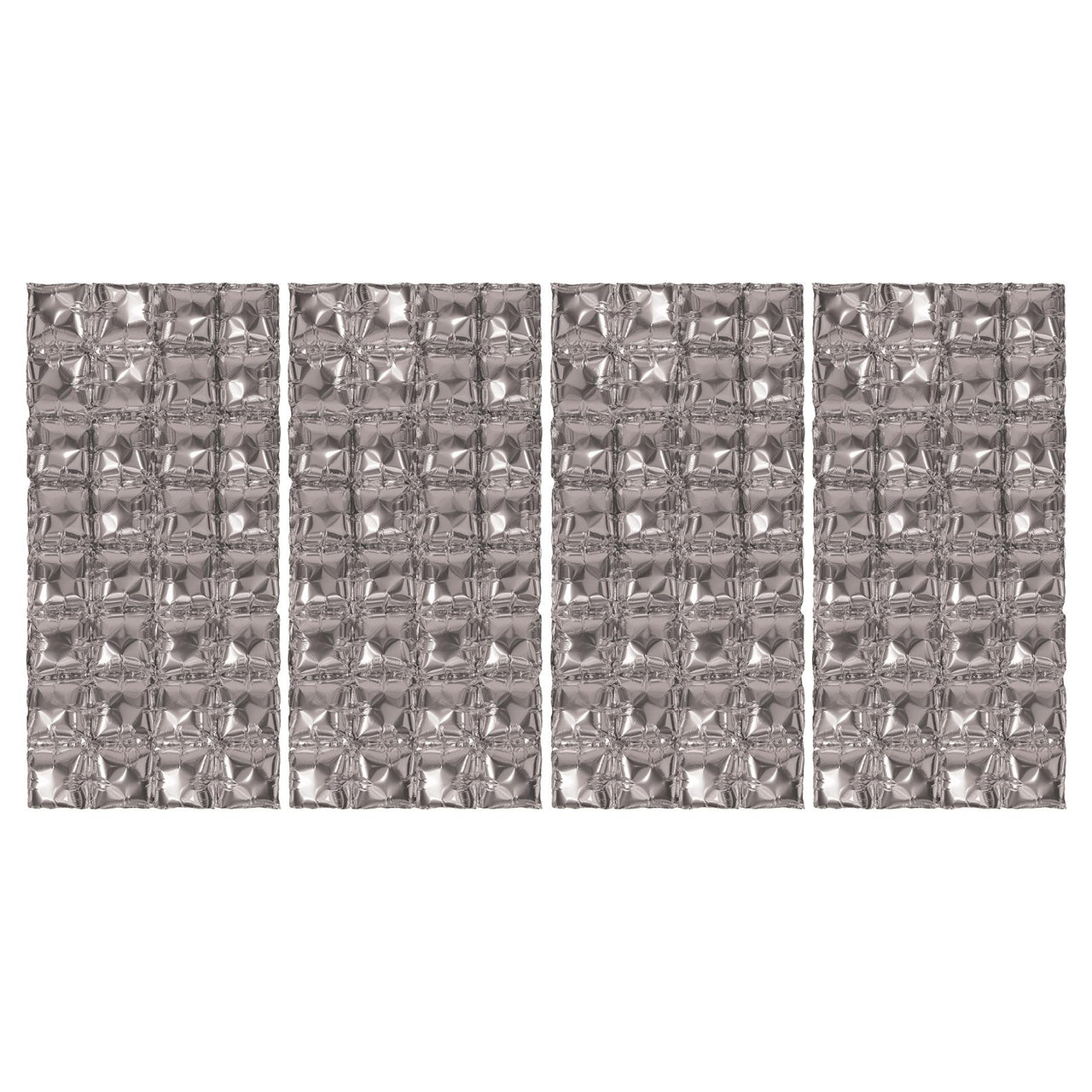 Bulk Silver Foil Balloon Backdrops (12 Pkgs Per Case) by Beistle