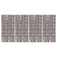Bulk Silver Foil Balloon Backdrops (12 Pkgs Per Case) by Beistle