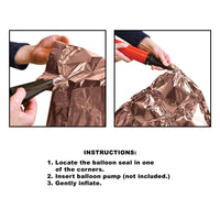 Bulk Rose Gold Foil Balloon Backdrops (12 Pkgs Per Case) by Beistle