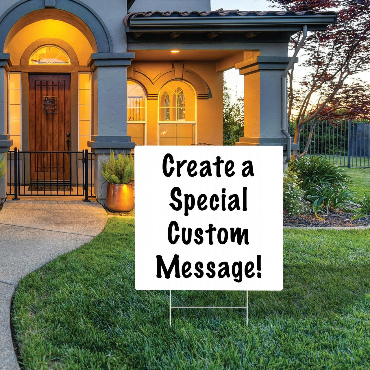 Bulk Plastic Blank Yard Sign (Case of 6) by Beistle