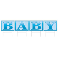 Beistle Plastic Baby Yard Sign- Blue