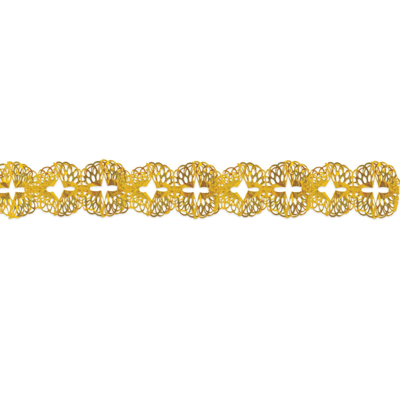 Bulk Metallic Garland - Gold (Case of 12) by Beistle