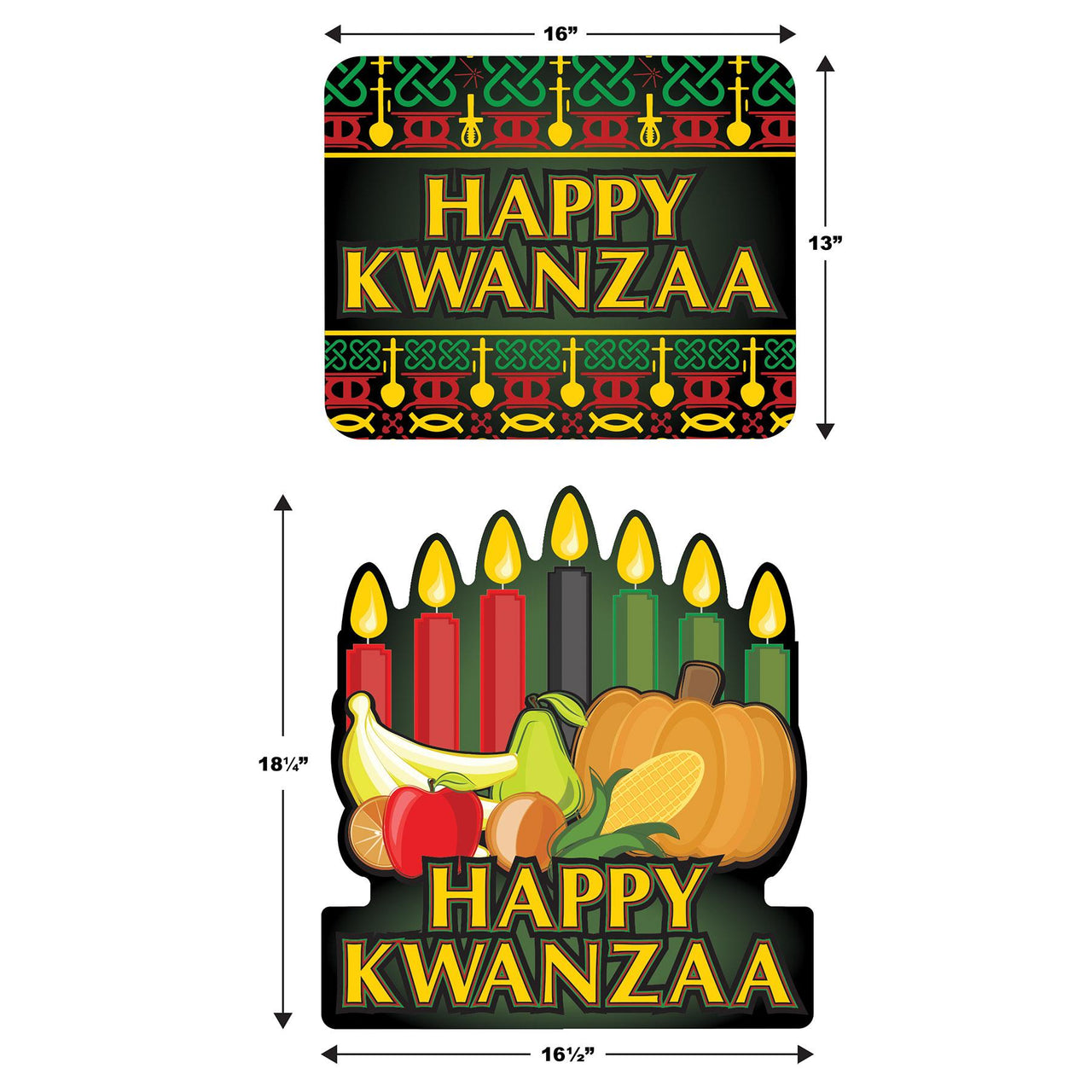 Bulk Happy Kwanzaa Signs (Case of 24) by Beistle