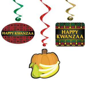 Bulk Happy Kwanzaa Whirls (Case of 72) by Beistle