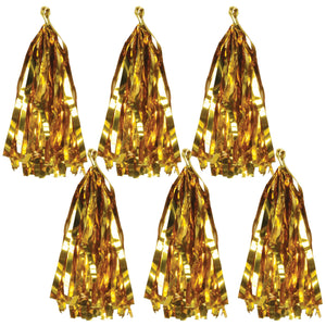 Beistle Metallic Party Tassels - gold