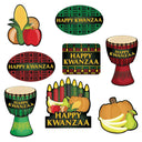 Bulk Happy Kwanzaa Cutouts (Case of 96) by Beistle