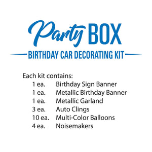 Bulk Birthday Car Party Box (Case of 6) by Beistle