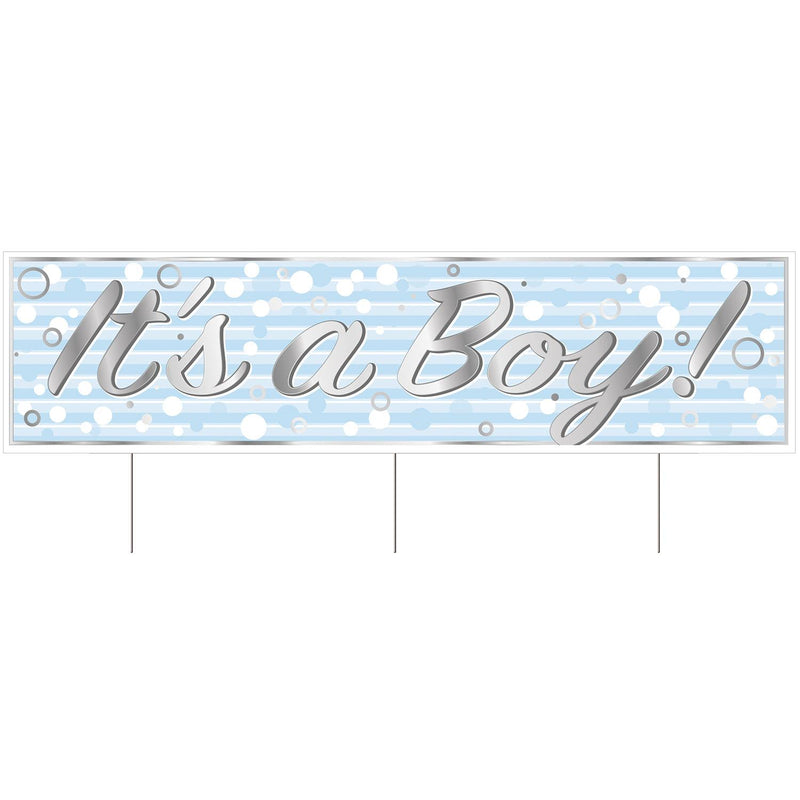 Beistle Plastic Jumbo It's A Boy! Yard Sign