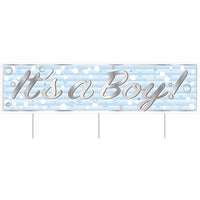 Beistle Plastic Jumbo It's A Boy! Yard Sign