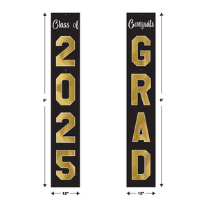 Beistle Jointed Foil Graduation Pull-Down Cutouts - Graduation Decor - 6 Feet