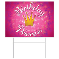 Beistle Plastic Birthday Party Princess Yard Sign