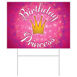 Beistle Plastic Birthday Party Princess Yard Sign
