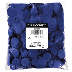 Bulk Bulk Tissue Confetti - Blue (12 Packages) by Beistle