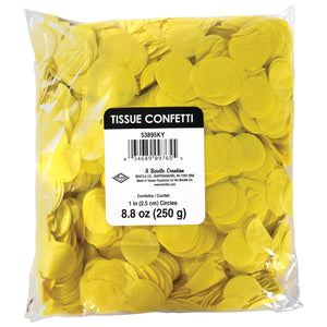 Bulk Bulk Tissue Confetti - Yellow (12 Packages) by Beistle