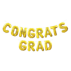 Beistle Congrats Grad Graduation Party Balloon Streamer