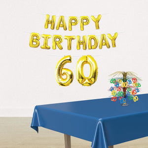 Bulk Happy Birthday  60  Balloon Streamer (Case of 6) by Beistle