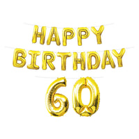 Beistle Happy Birthday Party 60th Balloon Streamer