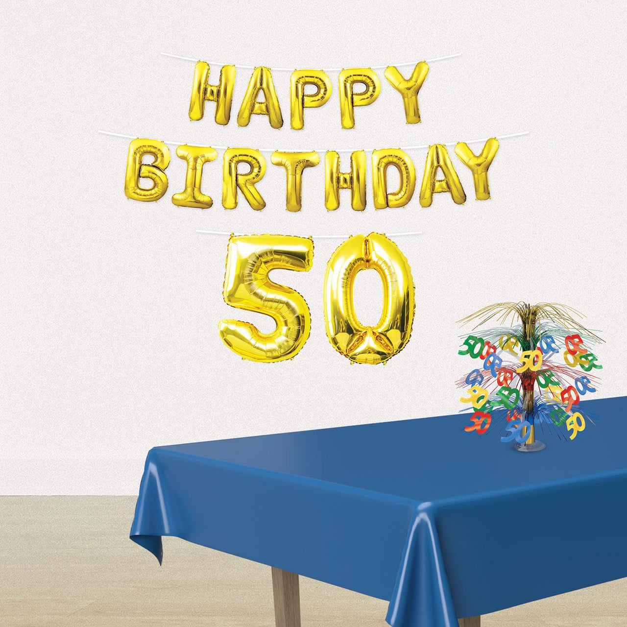Bulk Happy Birthday  50  Balloon Streamer (Case of 6) by Beistle