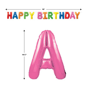 Bulk Happy Birthday Balloon Streamer - Multi-Color (Case of 6) by Beistle