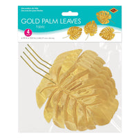 Bulk Fabric Gold Palm Leaves (Case of 24) by Beistle