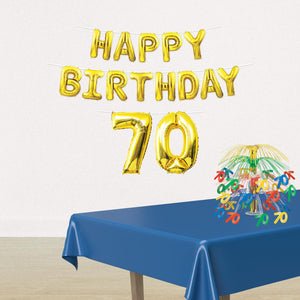 Bulk Happy Birthday  70  Balloon Streamer (Case of 6) by Beistle