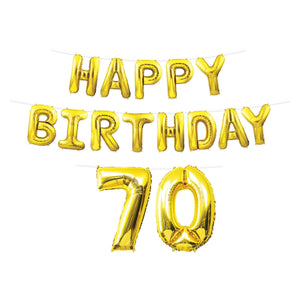 Beistle Happy Birthday Party 70th Balloon Streamer