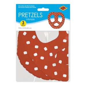 Bulk Inflatable Pretzels (Case of 18) by Beistle