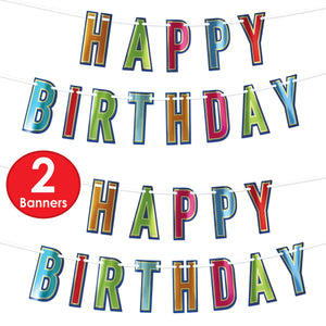 Bulk Foil Happy Birthday Streamer (Case of 12) by Beistle