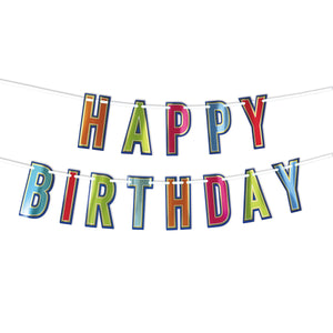 Beistle Foil Happy Birthday Party Streamer
