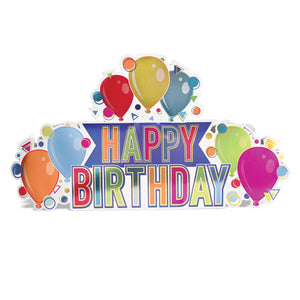 Beistle 3-D Foil Happy Birthday Party Centerpiece