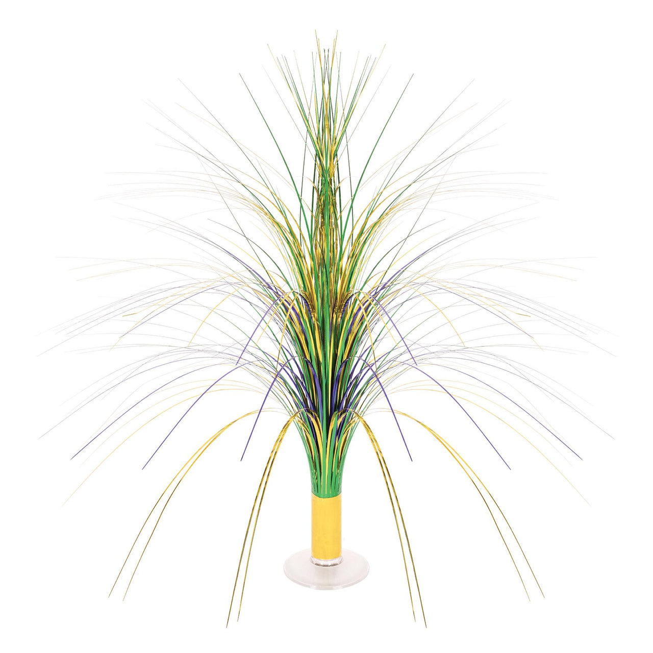 Beistle Mardi Gras Metallic Spray Centerpiece (6 Per Case)
