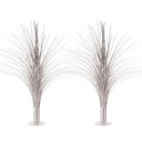 Bulk Metallic Spray Centerpiece - silver (Case of 6) by Beistle