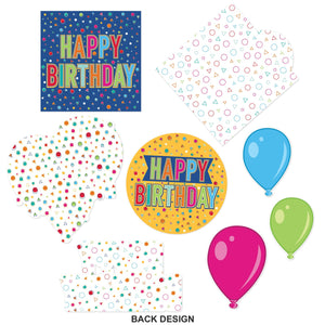Bulk Foil Happy Birthday Cutouts (Case of 96) by Beistle