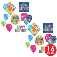 Bulk Foil Happy Birthday Cutouts (Case of 96) by Beistle