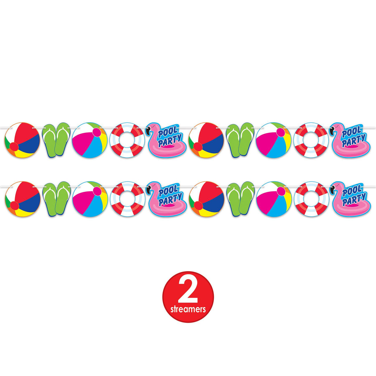 Bulk Pool Party Streamer (Case of 12) by Beistle