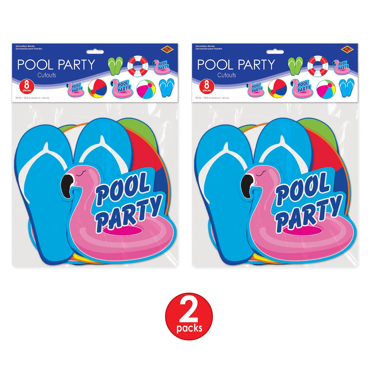 Bulk Pool Party Cutouts (Case of 96) by Beistle