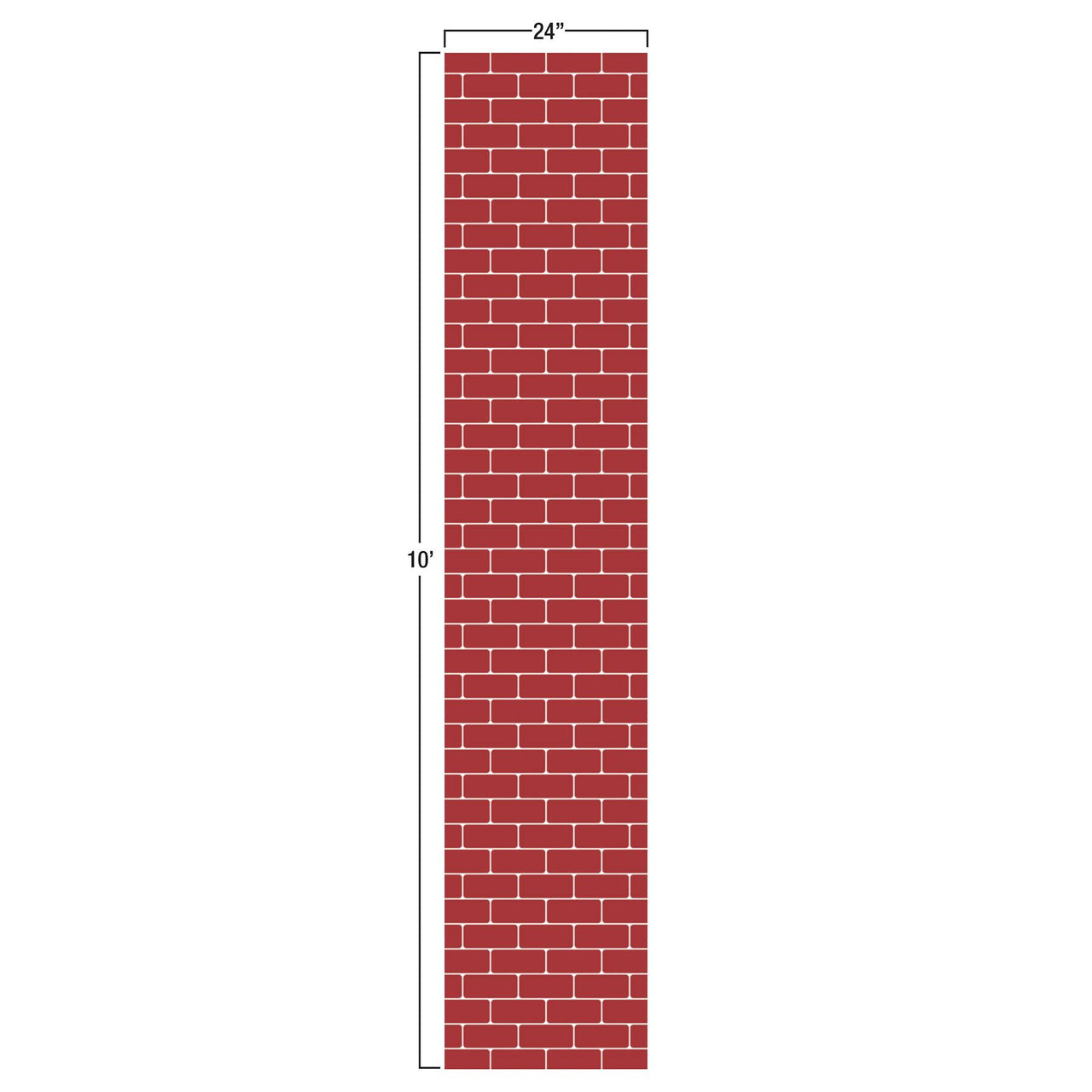 Bulk Red Brick Runner (Case of 6) by Beistle