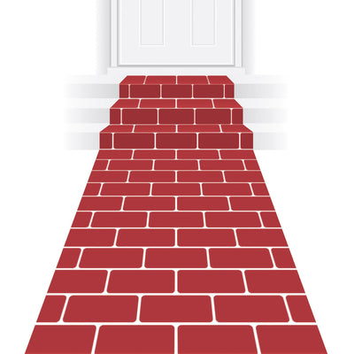 Beistle Red Brick Party Runner