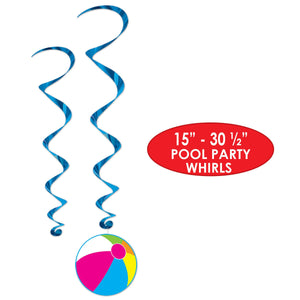 Bulk Pool Party Whirls (Case of 72) by Beistle