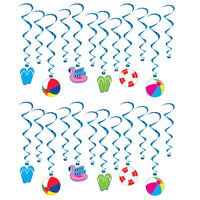 Bulk Pool Party Whirls (Case of 72) by Beistle