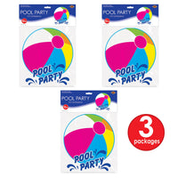 Bulk 3-D Pool Party Centerpiece (Case of 12) by Beistle