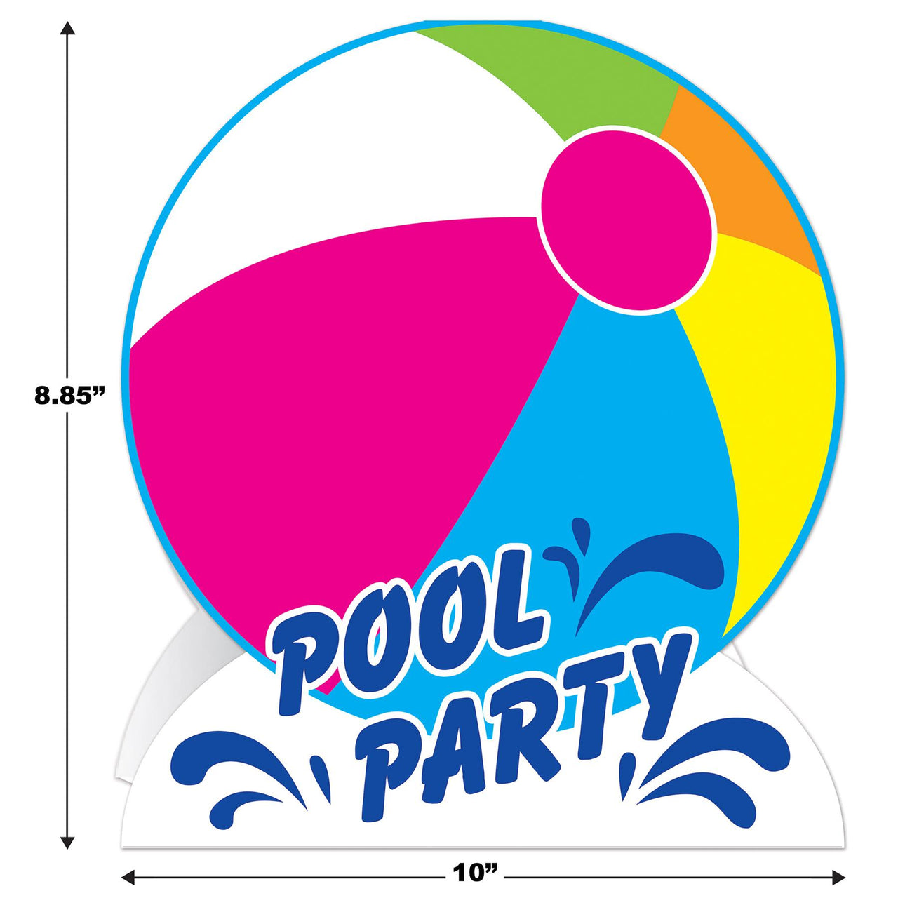 Bulk 3-D Pool Party Centerpiece (Case of 12) by Beistle