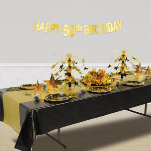 Bulk Foil Happy  60th  Birthday Streamer (Case of 12) by Beistle