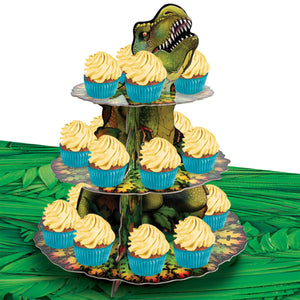 Bulk Dinosaur Cupcake Stand (Case of 12) by Beistle