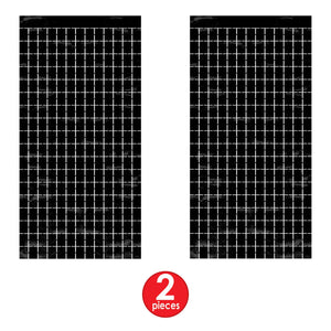 Bulk Black Metallic Square Curtain (6 Pkgs Per Case) by Beistle