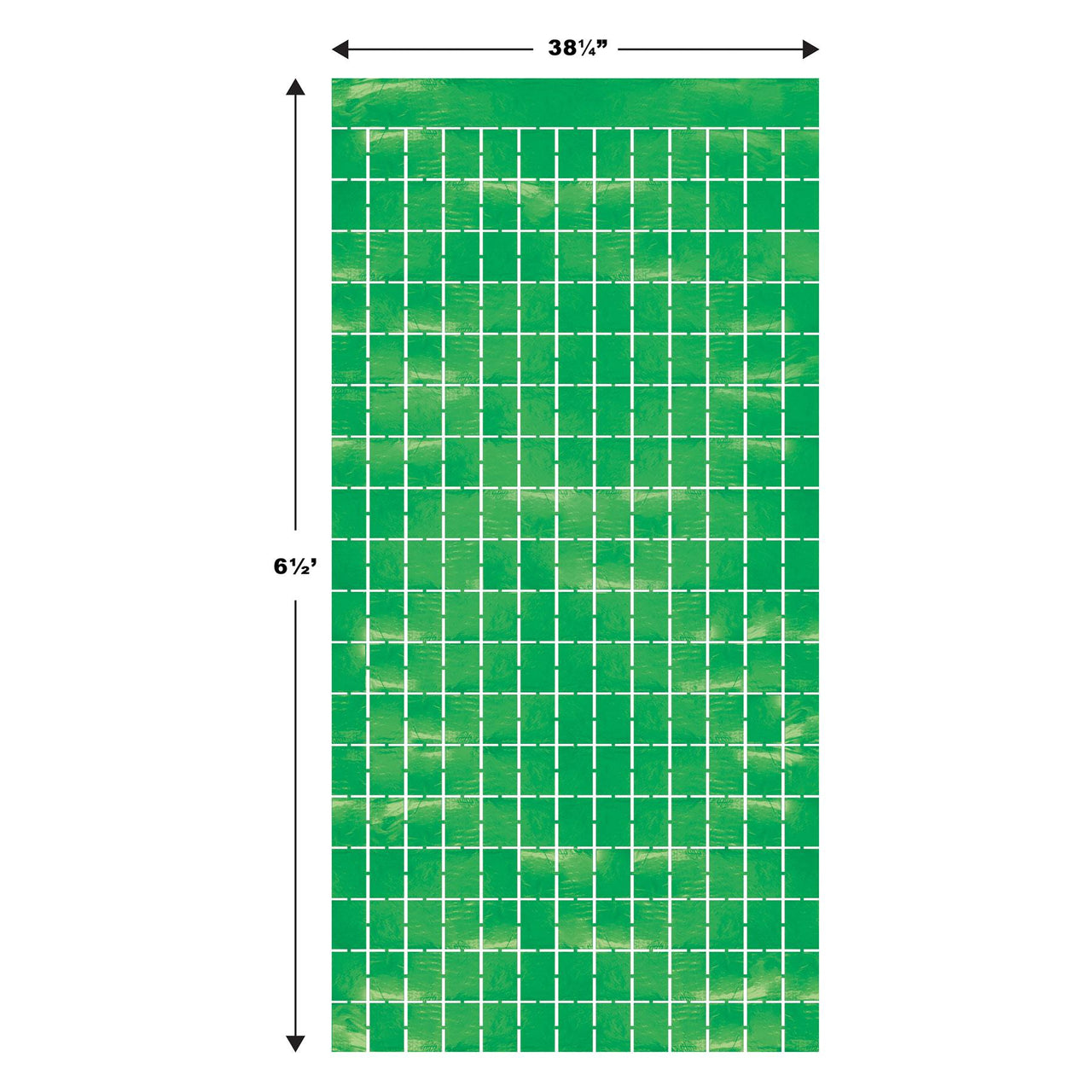 Bulk Green Metallic Square Curtain (6 Pkgs Per Case) by Beistle