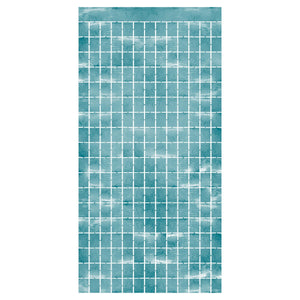 Light Blue Metallic Party Square Curtain (6 Packages)