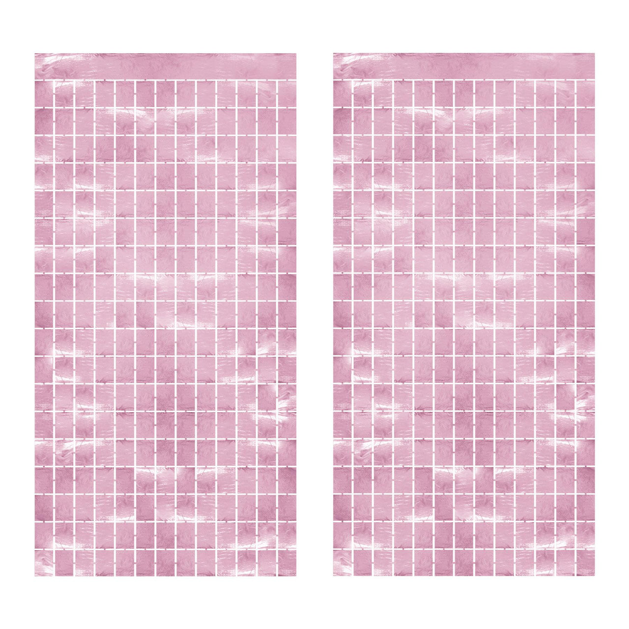 Bulk Pink Metallic Square Curtain (6 Pkgs Per Case) by Beistle