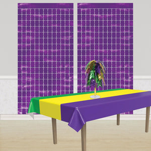 Bulk Purple Metallic Square Curtain (6 Pkgs Per Case) by Beistle